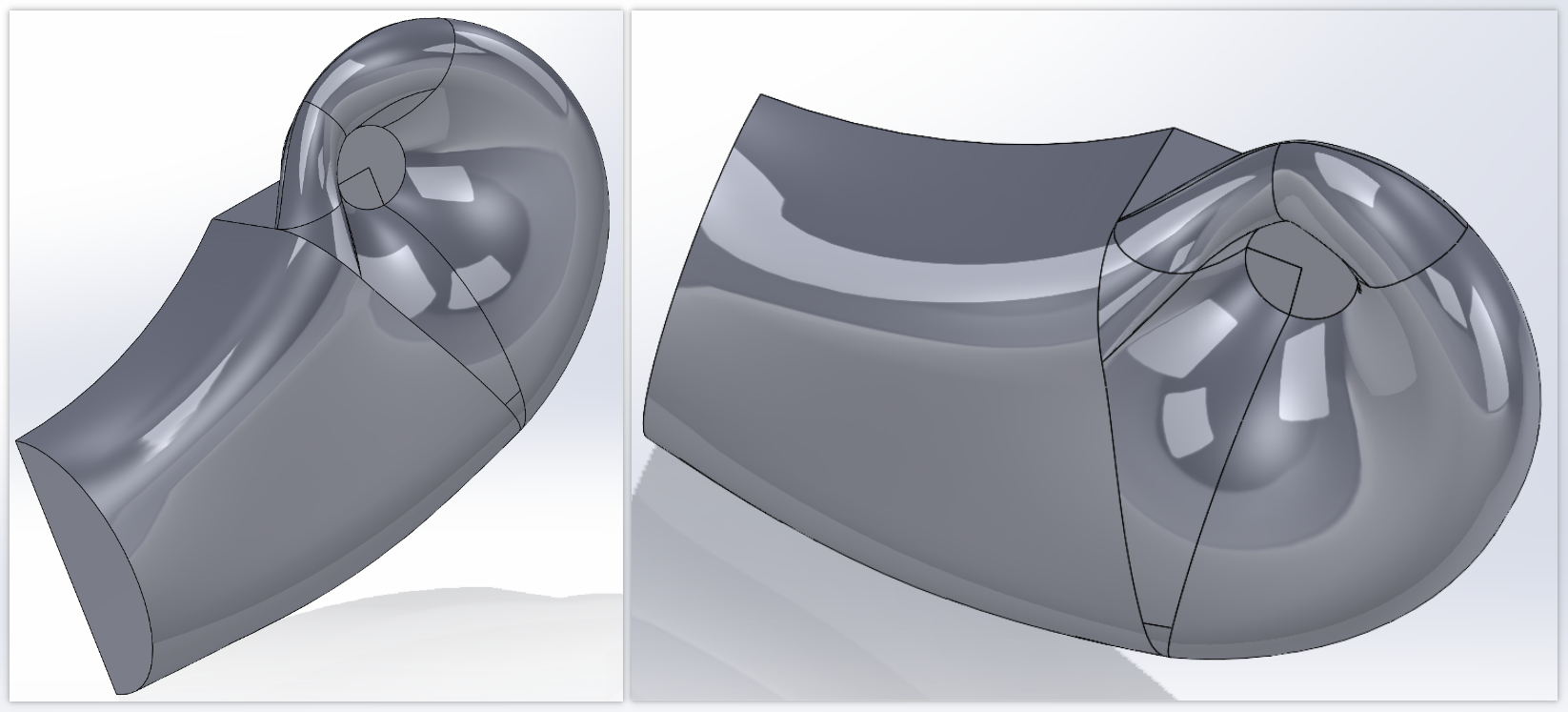 半螺旋型吸水室建模视频教程